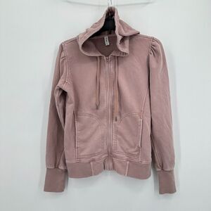 Daily Practice By Anthropologie Sweatshirt Womens XS Pink Hoodie Yoga Athleisure